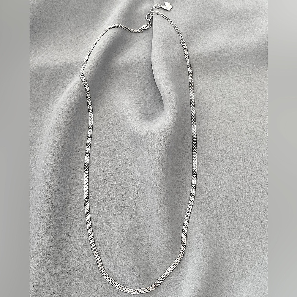 Solid 925 Bismark Chain Necklace - Picture 2 of 5